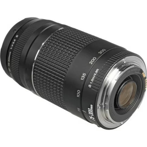 Canon EF 75-300 mm f/4-5.6 III Telephoto Zoom Lens for Canon DSLR Cameras (Black) Canon EF 75-300 mm f/4-5.6 III Telephoto Zoom Lens for Canon DSLR Cameras (Black)